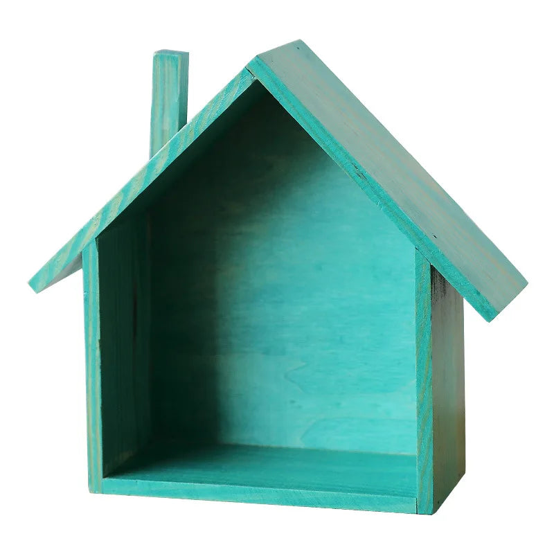 Estantería Decorativa de Pared | Casita de Madera para el Hogar