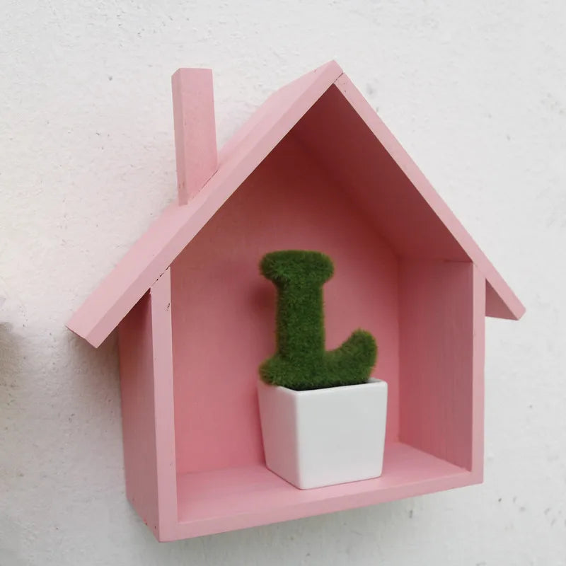Estantería Decorativa de Pared | Casita de Madera para el Hogar