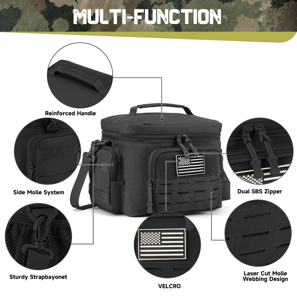 Bolsa Térmica Táctica 13L | Mochila Nevera para Camping y Picnic
