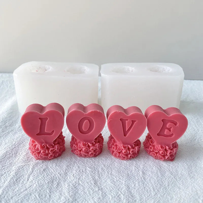 Molde de Silicona para Velas 3D | DIY San Valentín y Decoración