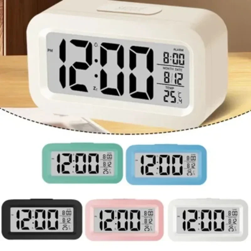 Reloj Despertador Digital LED | Calendario y Temperatura | Decoración Escritorio
