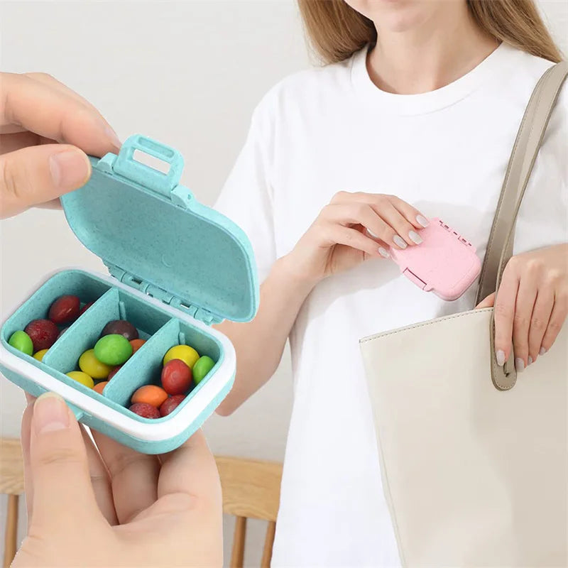 Pastillero Mini Portátil | 3 Compartimentos para Viaje y Bolso