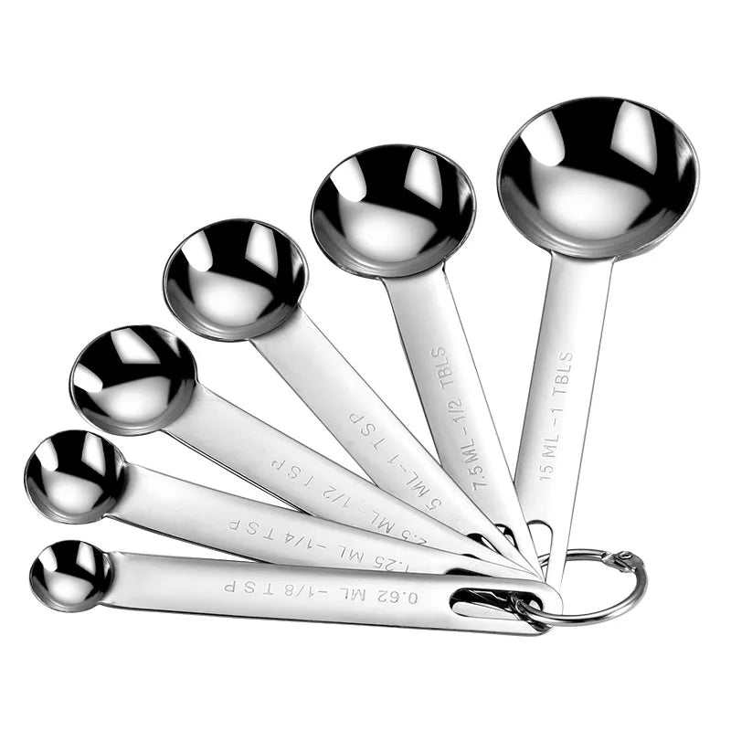 Set Cucharas Medidoras Acero Inoxidable | 4 a 8 Piezas Cocina