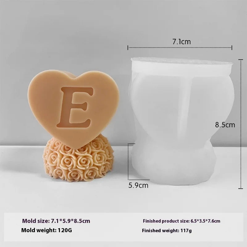 Molde de Silicona para Velas 3D | DIY San Valentín y Decoración
