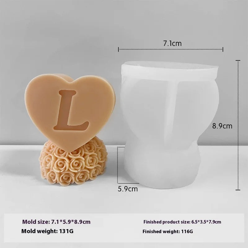 Molde de Silicona para Velas 3D | DIY San Valentín y Decoración