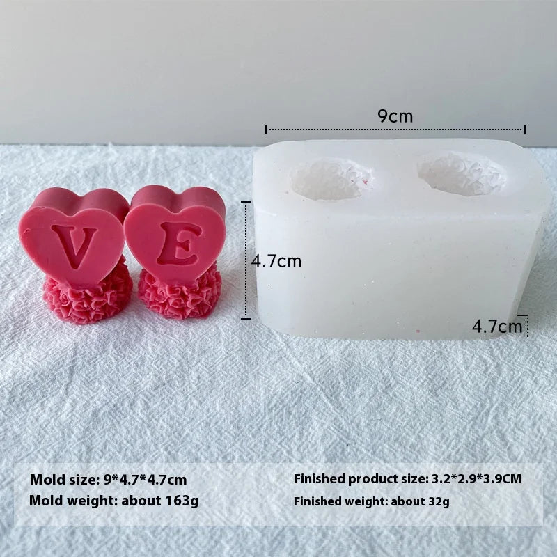 Molde de Silicona para Velas 3D | DIY San Valentín y Decoración