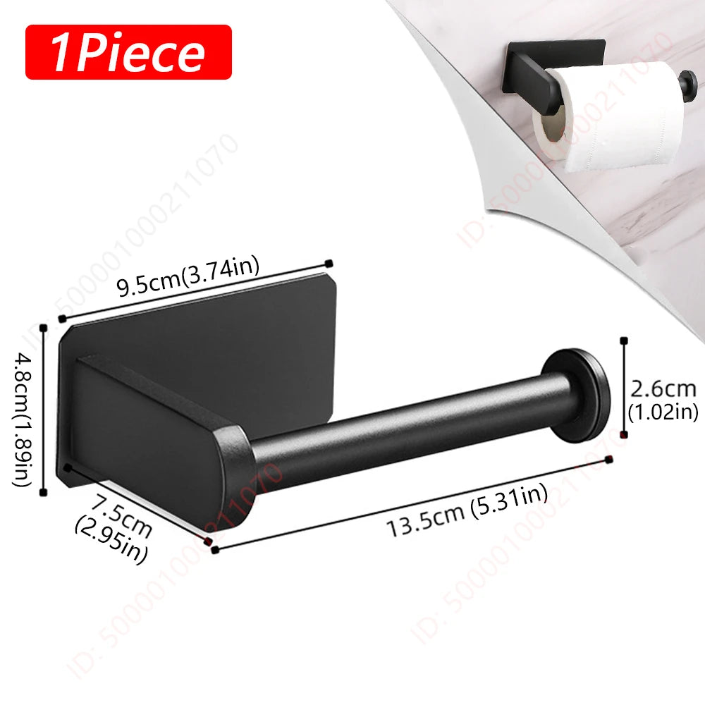 Portarrollos de Papel Sin Taladro | Acero Inoxidable Baño y Cocina