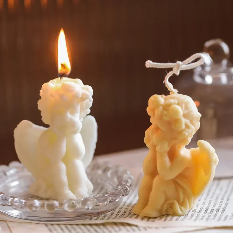 Vela Aromática Ángel Cupido | Decoración Artística para el Hogar
