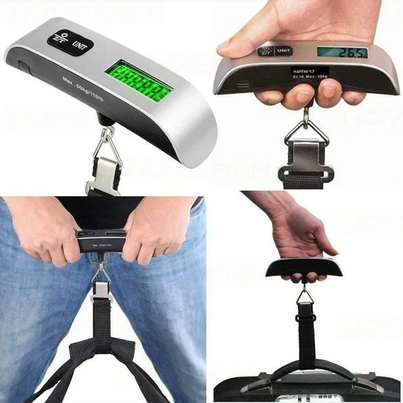 Báscula Digital de Equipaje 50kg | Pesa Maletas para Viaje
