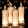 Pack 4 Velas LED Sin Llama | Decoración Hogar Navidad y Halloween