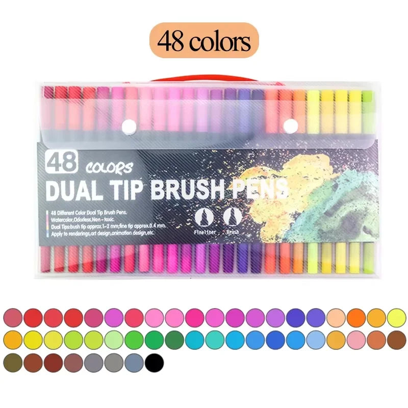 Set Rotuladores de Acuarela Doble Punta | 12 a 120 Colores