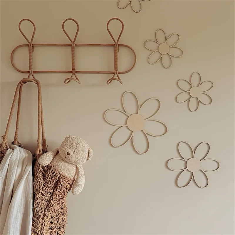 Decoración de Pared Margarita de Madera | Estilo Escandinavo DIY