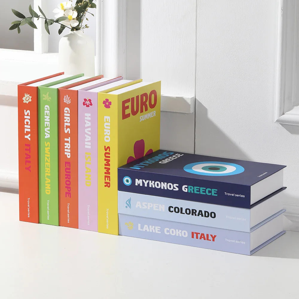 Libros Decorativos de Colores | Decoración Mesa y Estantería