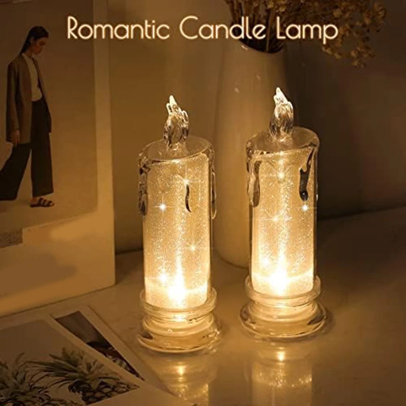 Pack 4 Velas LED Sin Llama | Decoración Hogar Navidad y Halloween