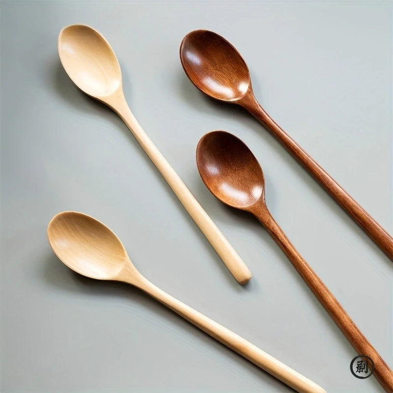 Set 4 Cucharas de Madera Estilo Coreano | Cocina Natural