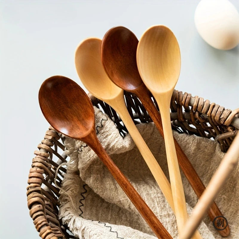 Set 4 Cucharas de Madera Estilo Coreano | Cocina Natural