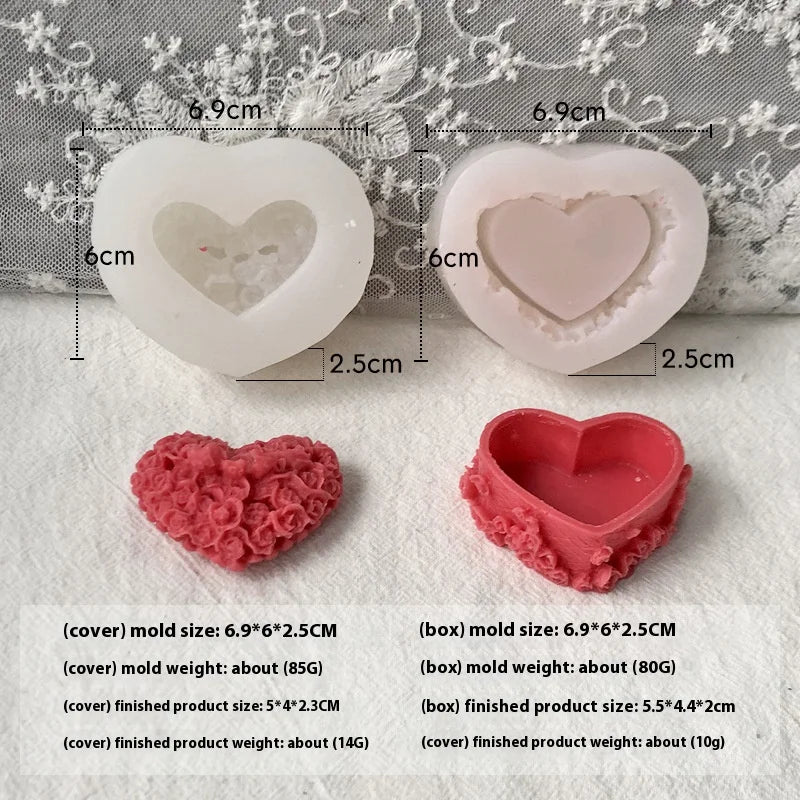 Molde de Silicona para Velas 3D | DIY San Valentín y Decoración