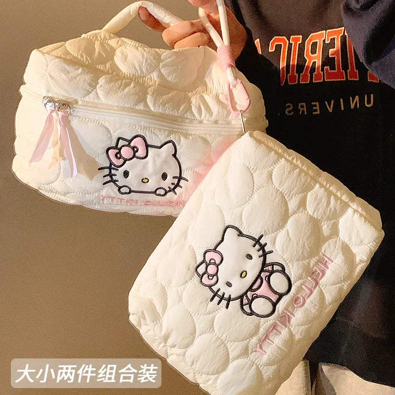 Neceser Kitty Kawaii | Bolsa Cosmética Grande para Mujer