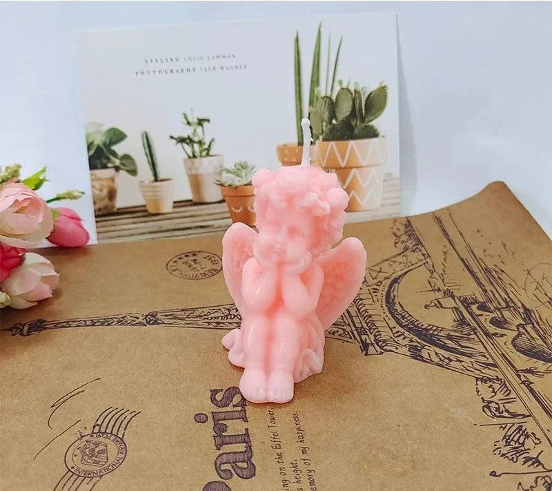 Vela Aromática Ángel Cupido | Decoración Artística para el Hogar