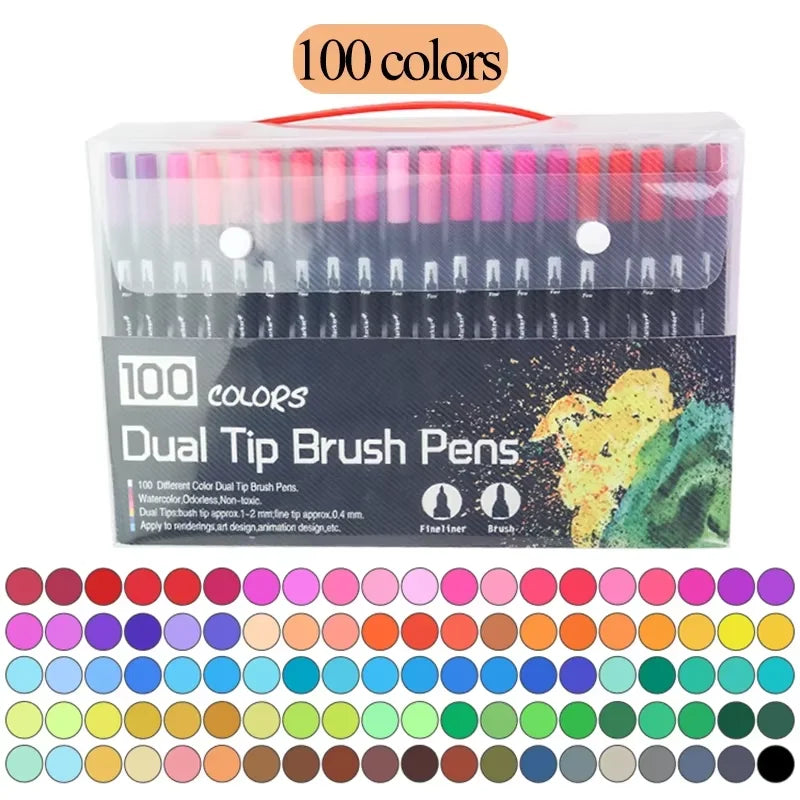 Set Rotuladores de Acuarela Doble Punta | 12 a 120 Colores