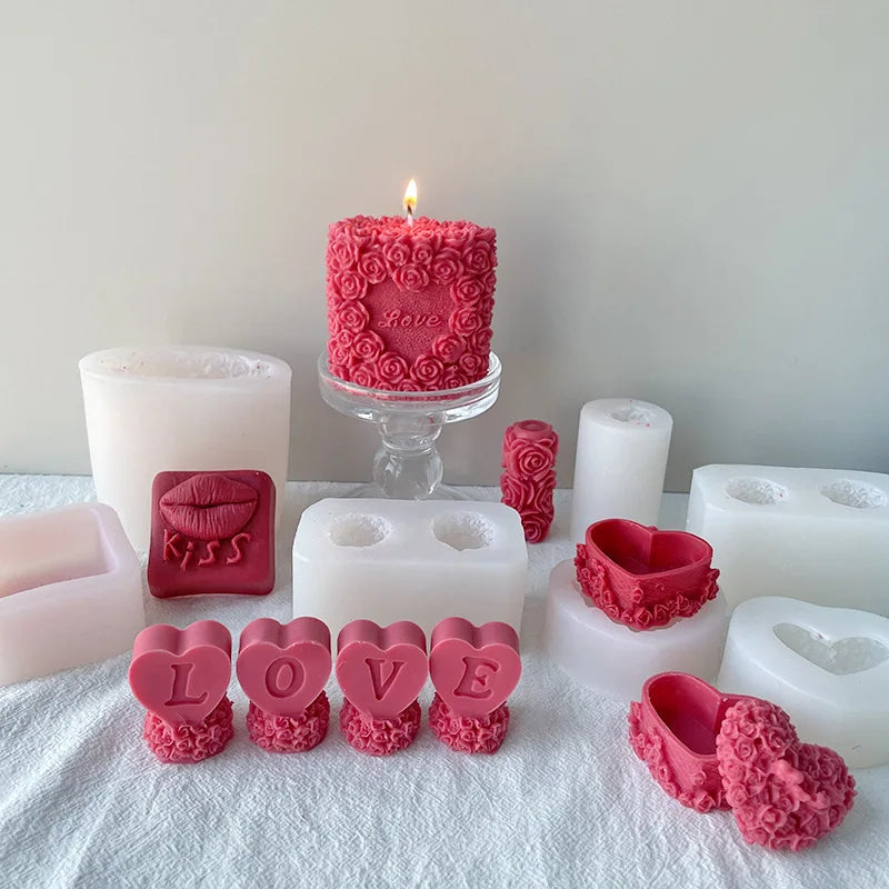 Molde de Silicona para Velas 3D | DIY San Valentín y Decoración
