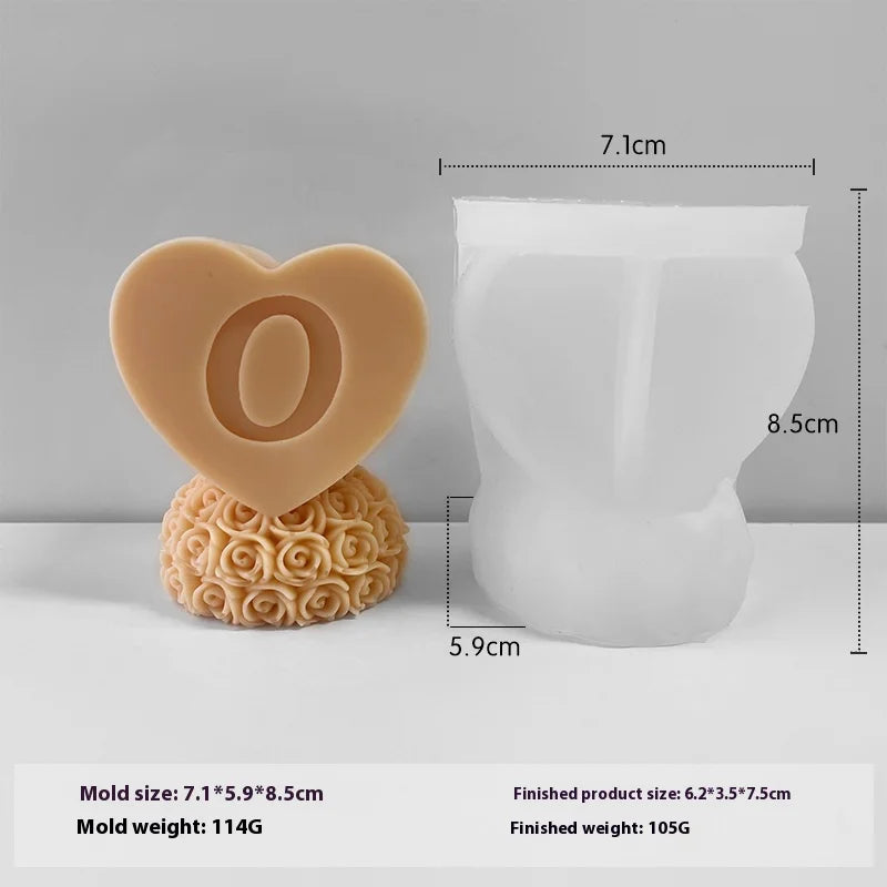 Molde de Silicona para Velas 3D | DIY San Valentín y Decoración