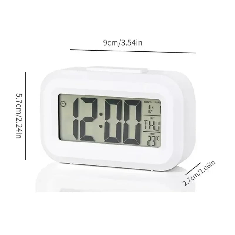 Reloj Despertador Digital LED | Calendario y Temperatura | Decoración Escritorio