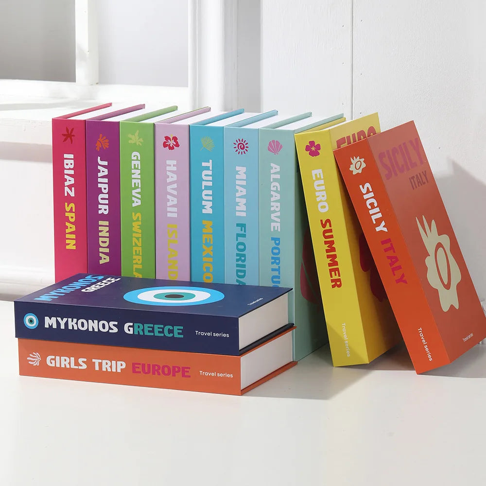 Libros Decorativos de Colores | Decoración Mesa y Estantería