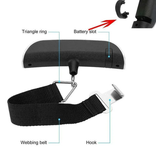Báscula Digital de Equipaje 50kg | Pesa Maletas para Viaje