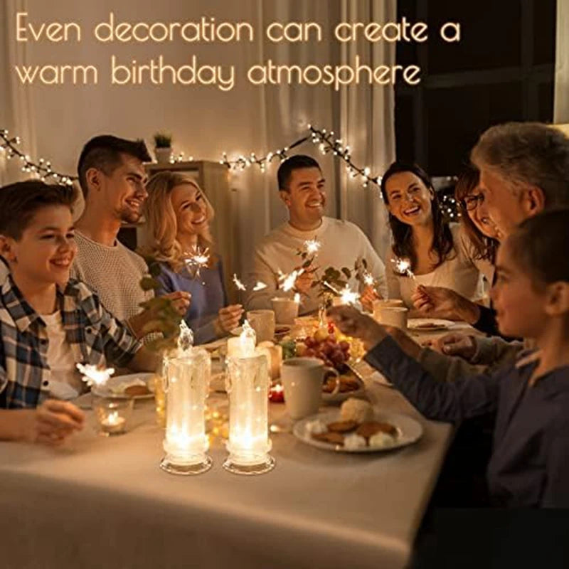 Pack 4 Velas LED Sin Llama | Decoración Hogar Navidad y Halloween