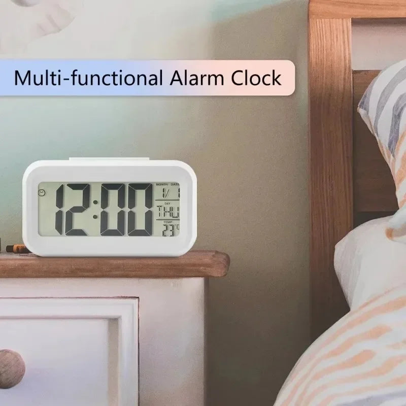 Reloj Despertador Digital LED | Calendario y Temperatura | Decoración Escritorio