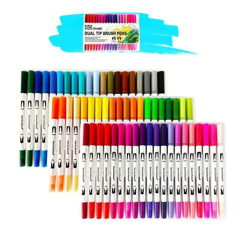 Set Rotuladores de Acuarela Doble Punta | 12 a 120 Colores