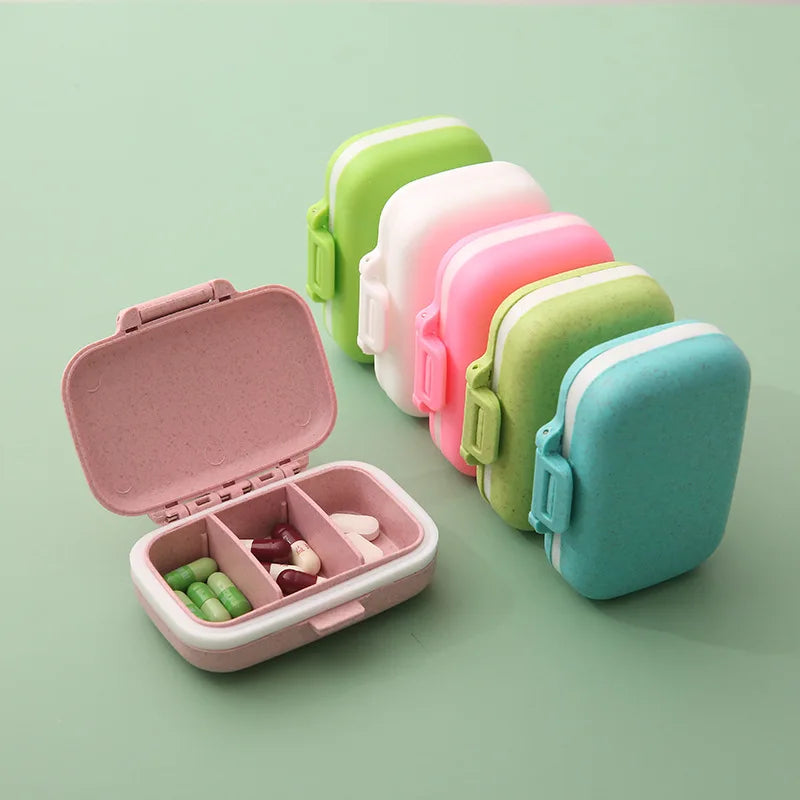 Pastillero Mini Portátil | 3 Compartimentos para Viaje y Bolso