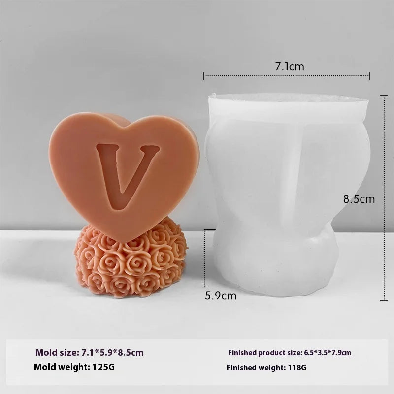 Molde de Silicona para Velas 3D | DIY San Valentín y Decoración