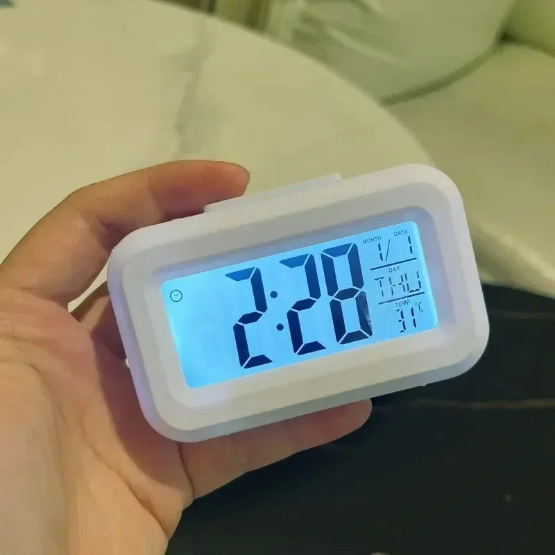 Reloj Despertador Digital LED | Calendario y Temperatura | Decoración Escritorio