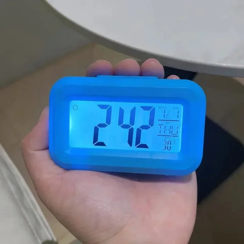Reloj Despertador Digital LED | Calendario y Temperatura | Decoración Escritorio
